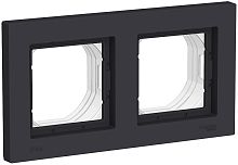 Рамка универсальная Systeme Electric AtlasDesign Aqua 2-м. IP44 карбон картинка